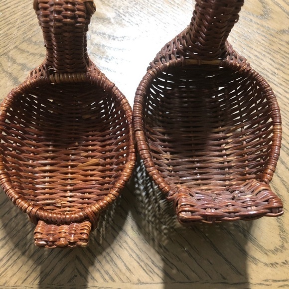 Duck wicker wood duck baskets two - Picture 6 of 12